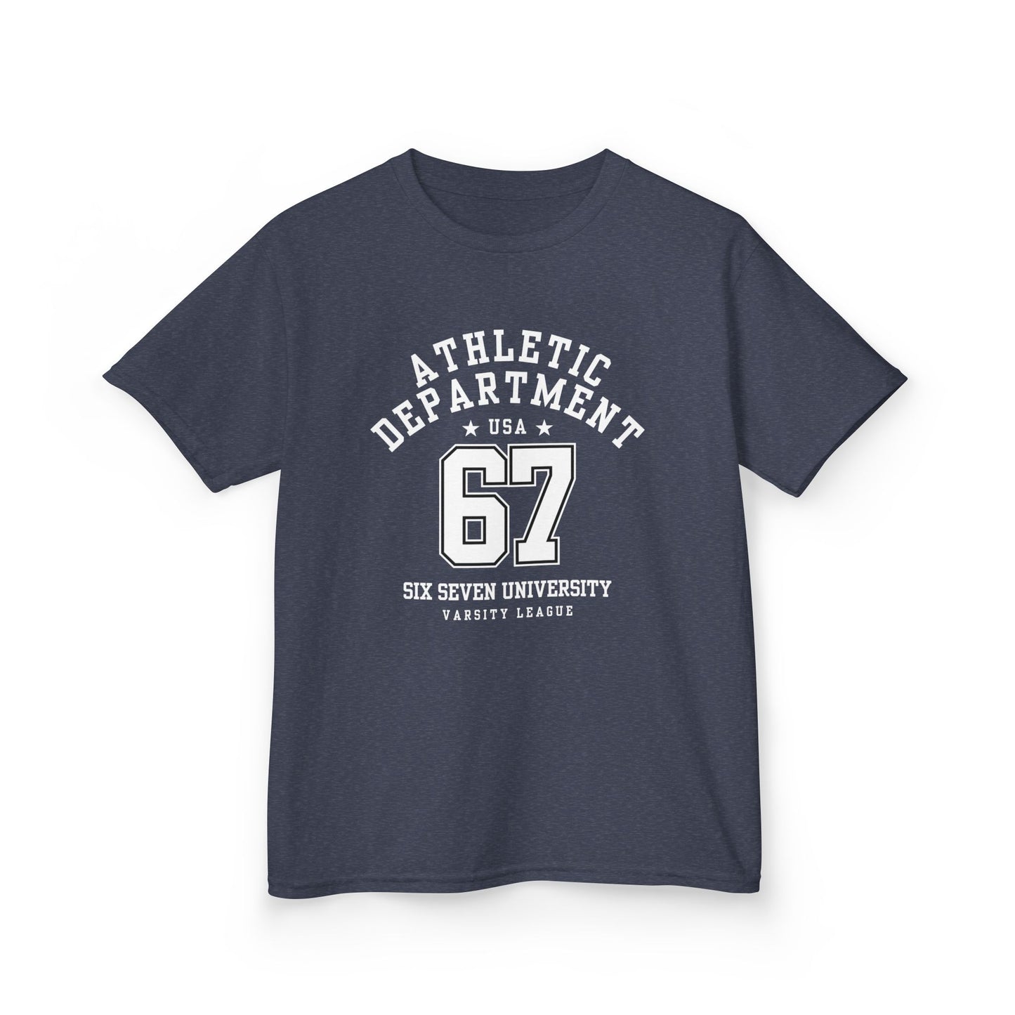 Kids Number 67 Tee — Youth Athletic Jersey-Style Shirt