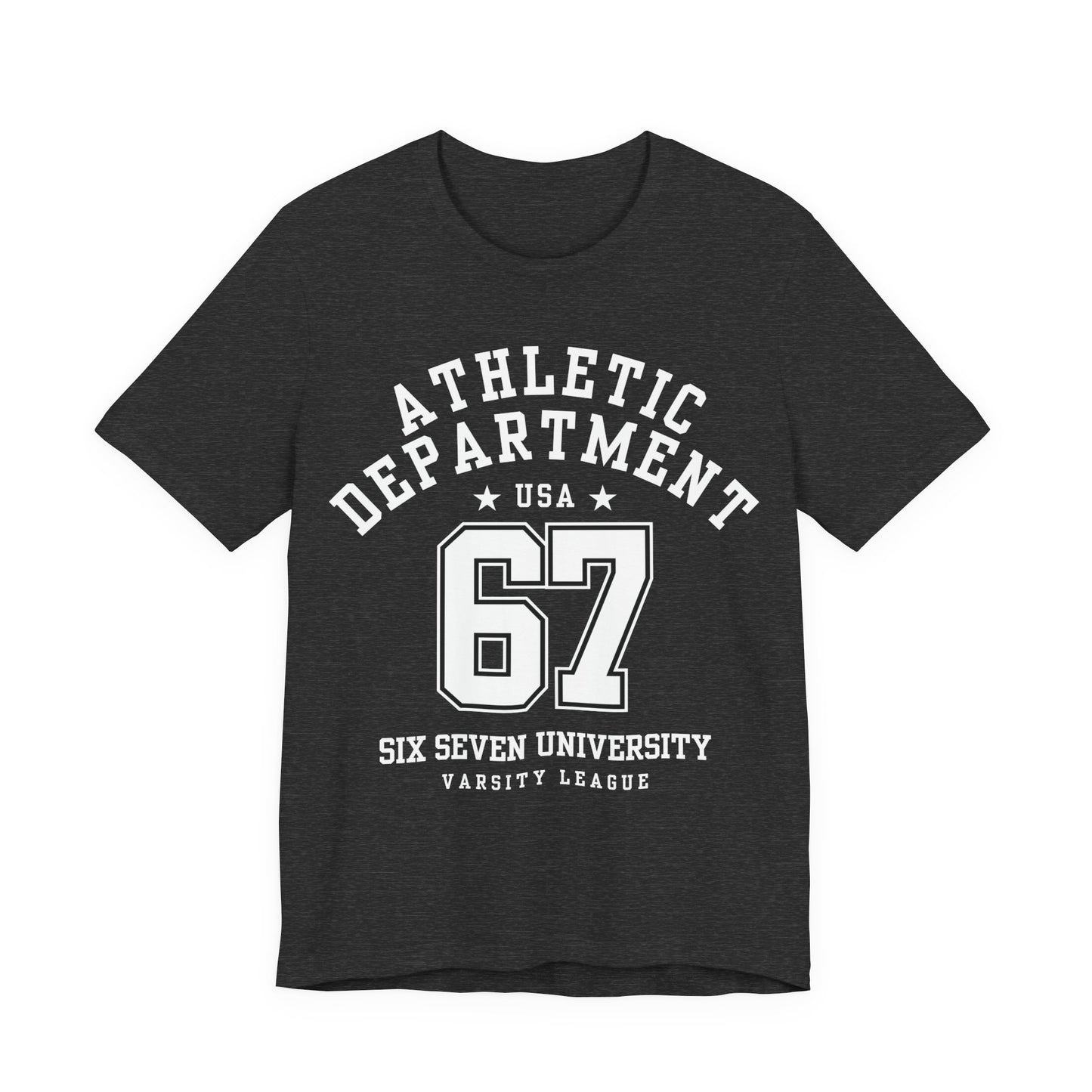 Adult 67 Athletic Department Varsity University Jersey Style (Unisex T-Shirt)