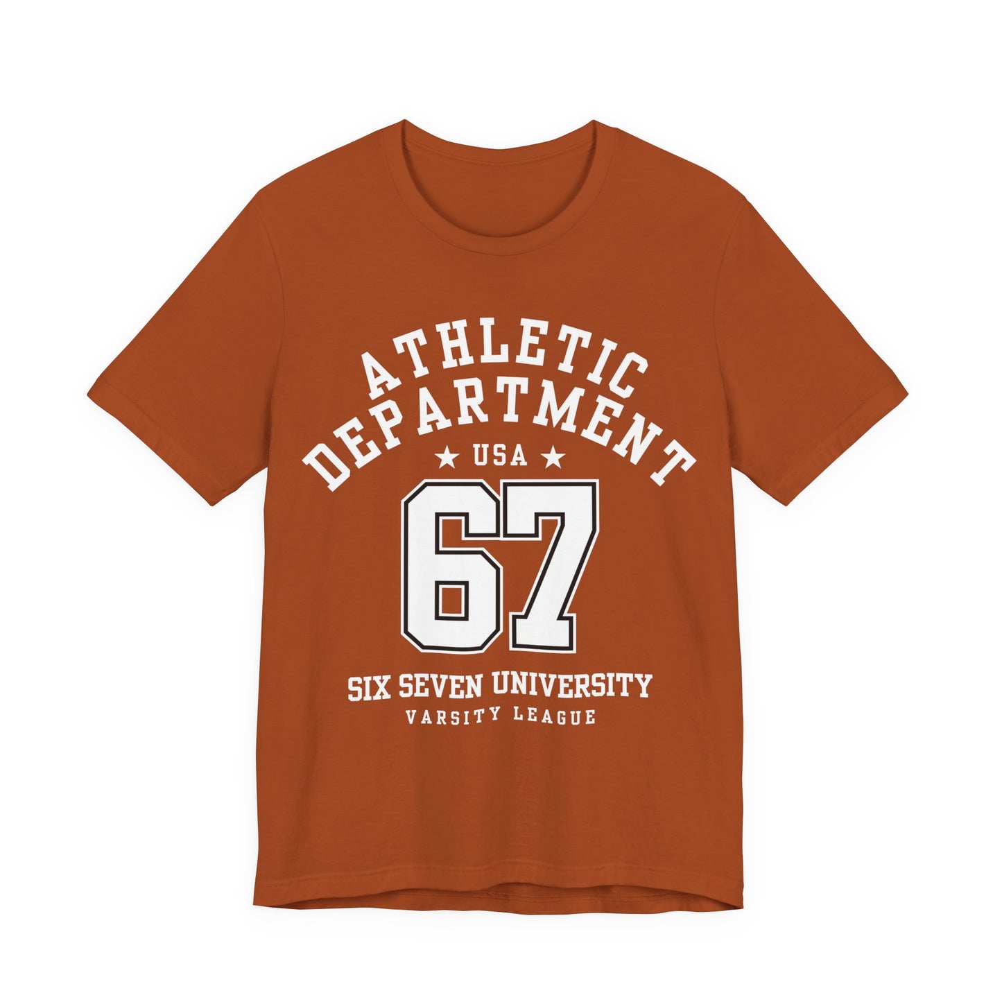 Adult 67 Athletic Department Varsity University Jersey Style (Unisex T-Shirt)