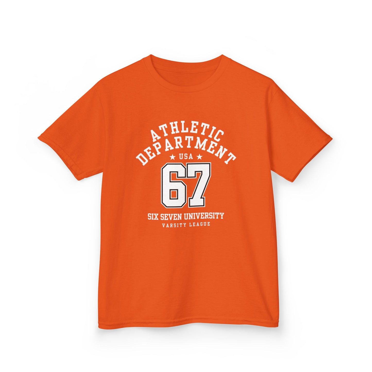 Kids Number 67 Tee — Youth Athletic Jersey-Style Shirt