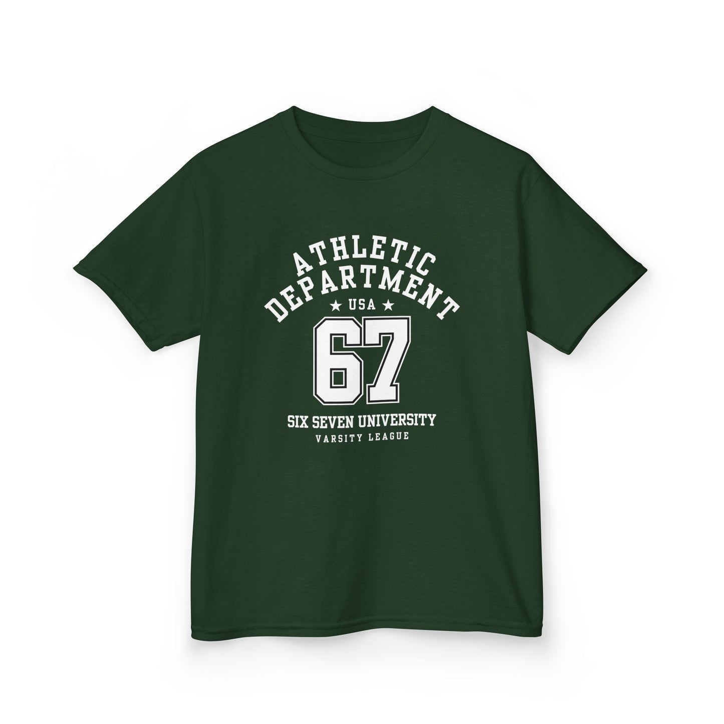 Kids Number 67 Tee — Youth Athletic Jersey-Style Shirt