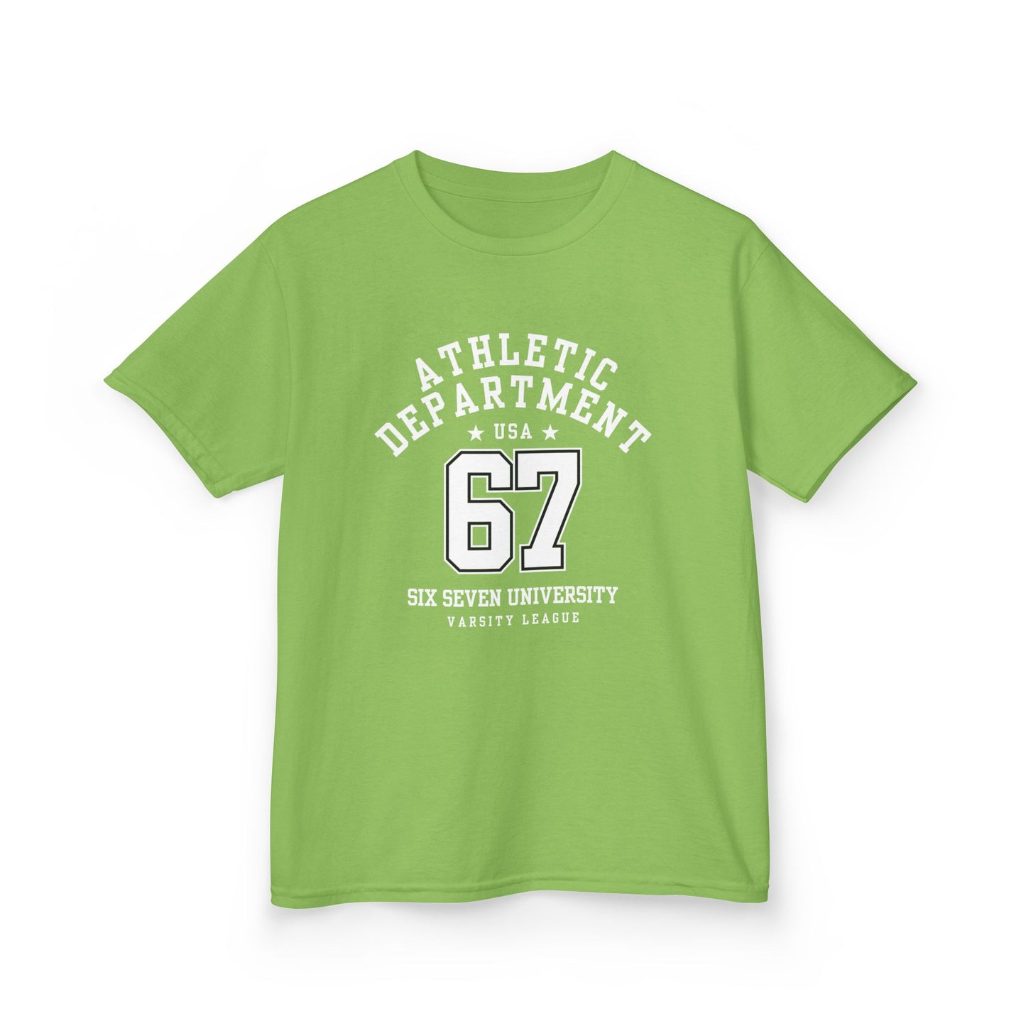 Kids Number 67 Tee — Youth Athletic Jersey-Style Shirt