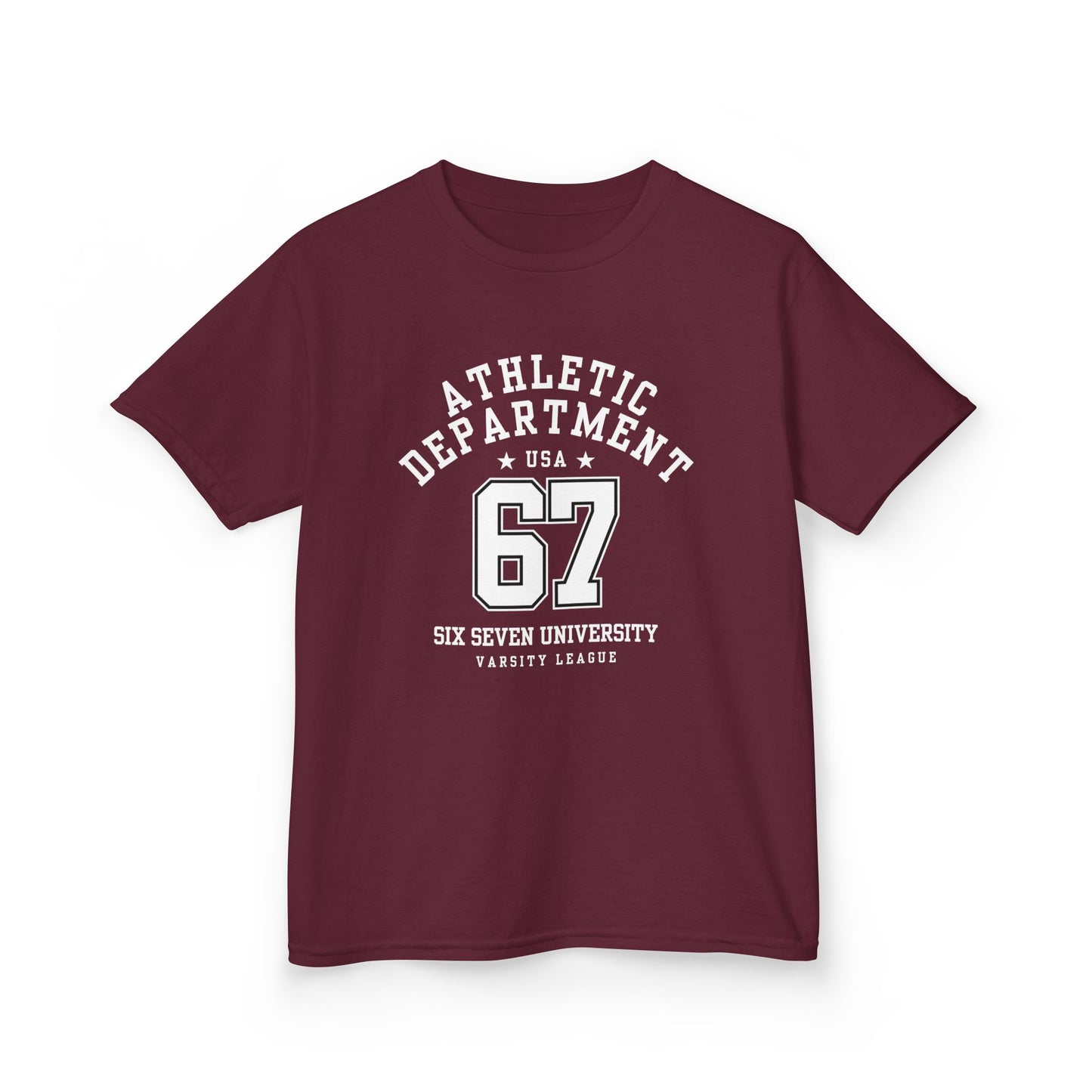 Kids Number 67 Tee — Youth Athletic Jersey-Style Shirt