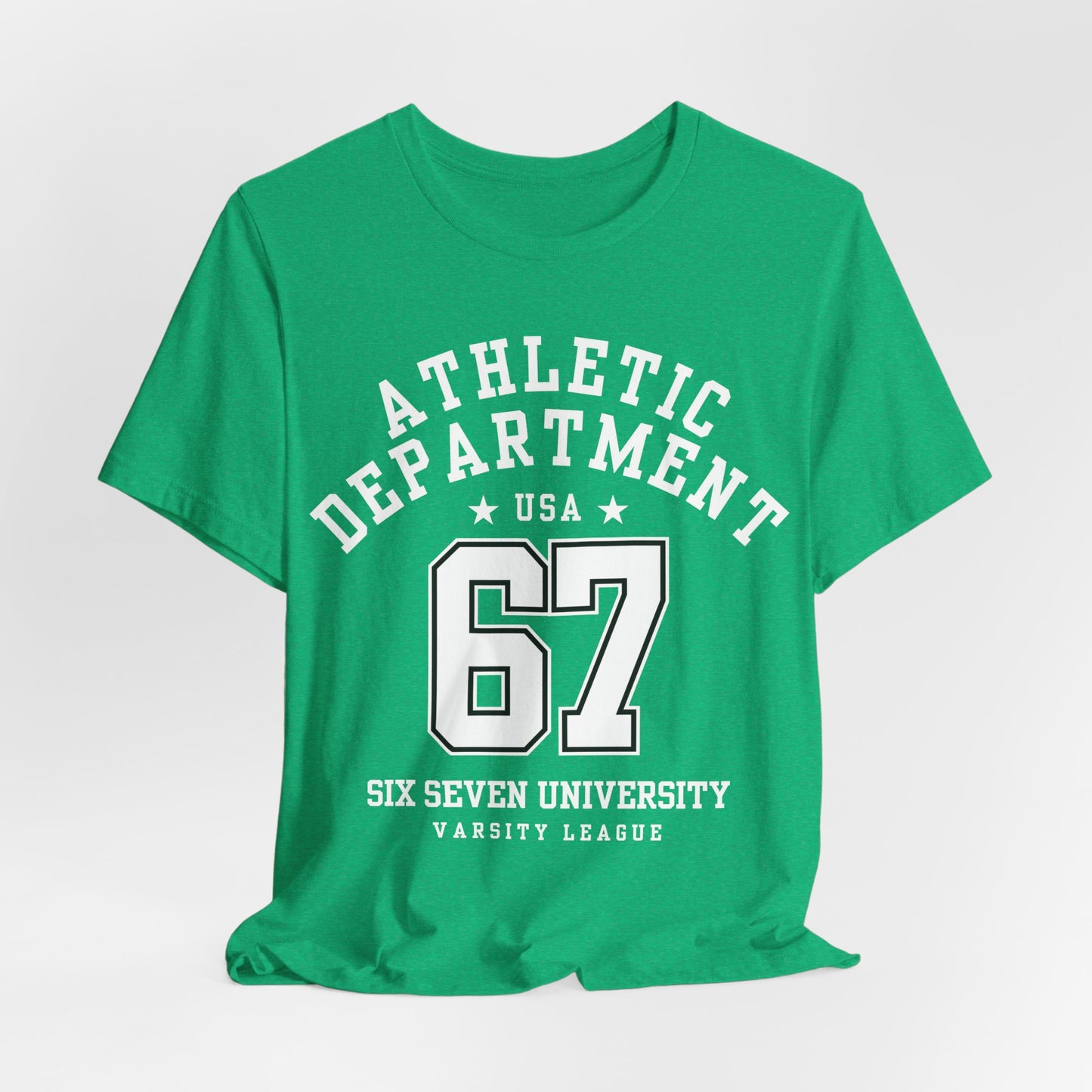 Adult 67 Athletic Department Varsity University Jersey Style (Unisex T-Shirt)