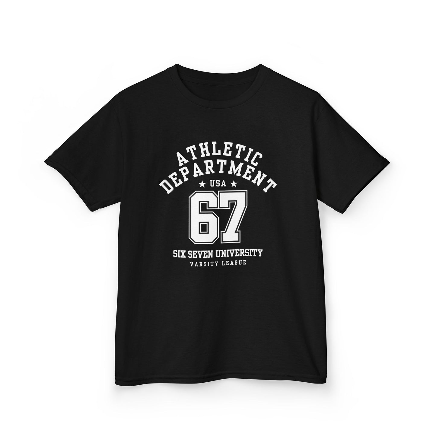 Kids Number 67 Tee — Youth Athletic Jersey-Style Shirt
