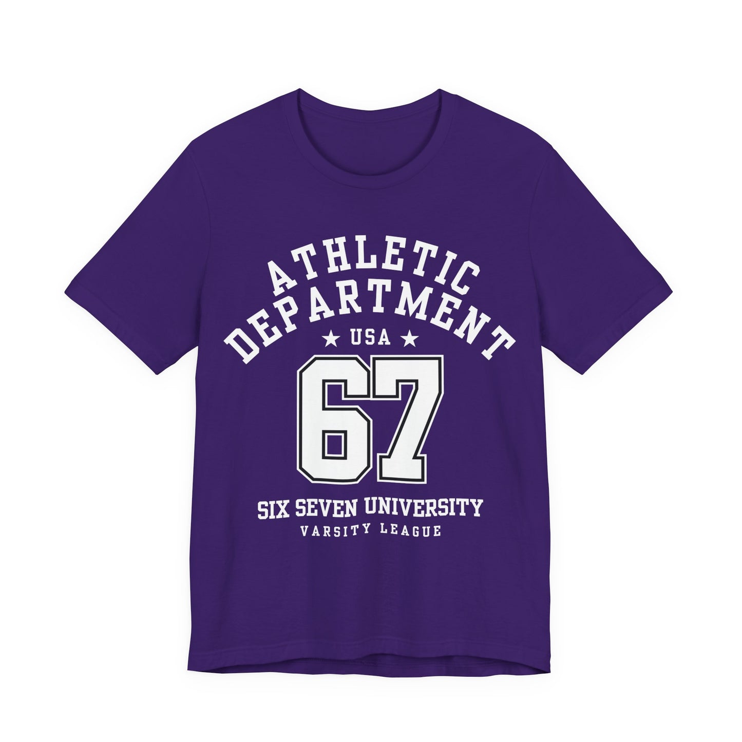 Adult 67 Athletic Department Varsity University Jersey Style (Unisex T-Shirt)