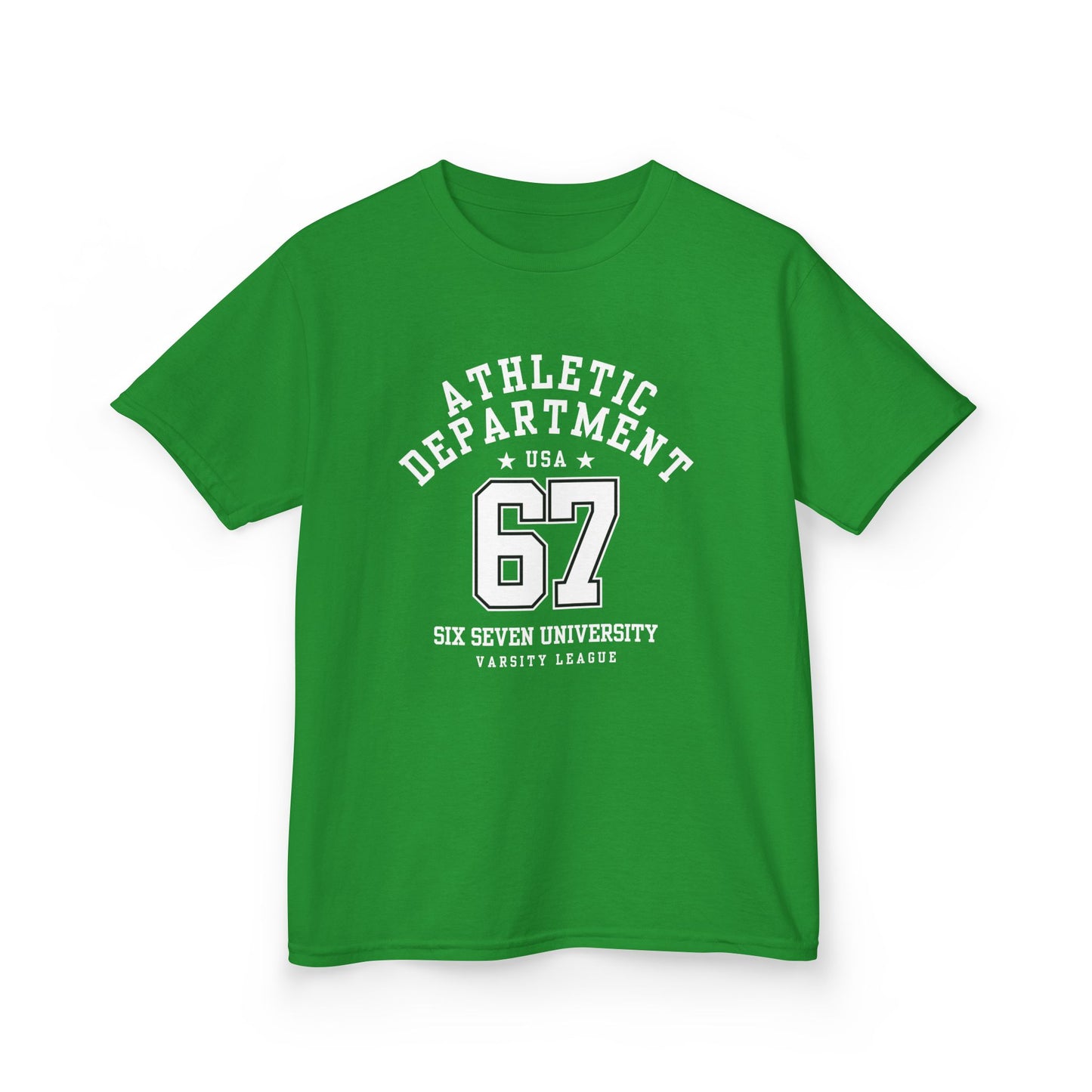 Kids Number 67 Tee — Youth Athletic Jersey-Style Shirt