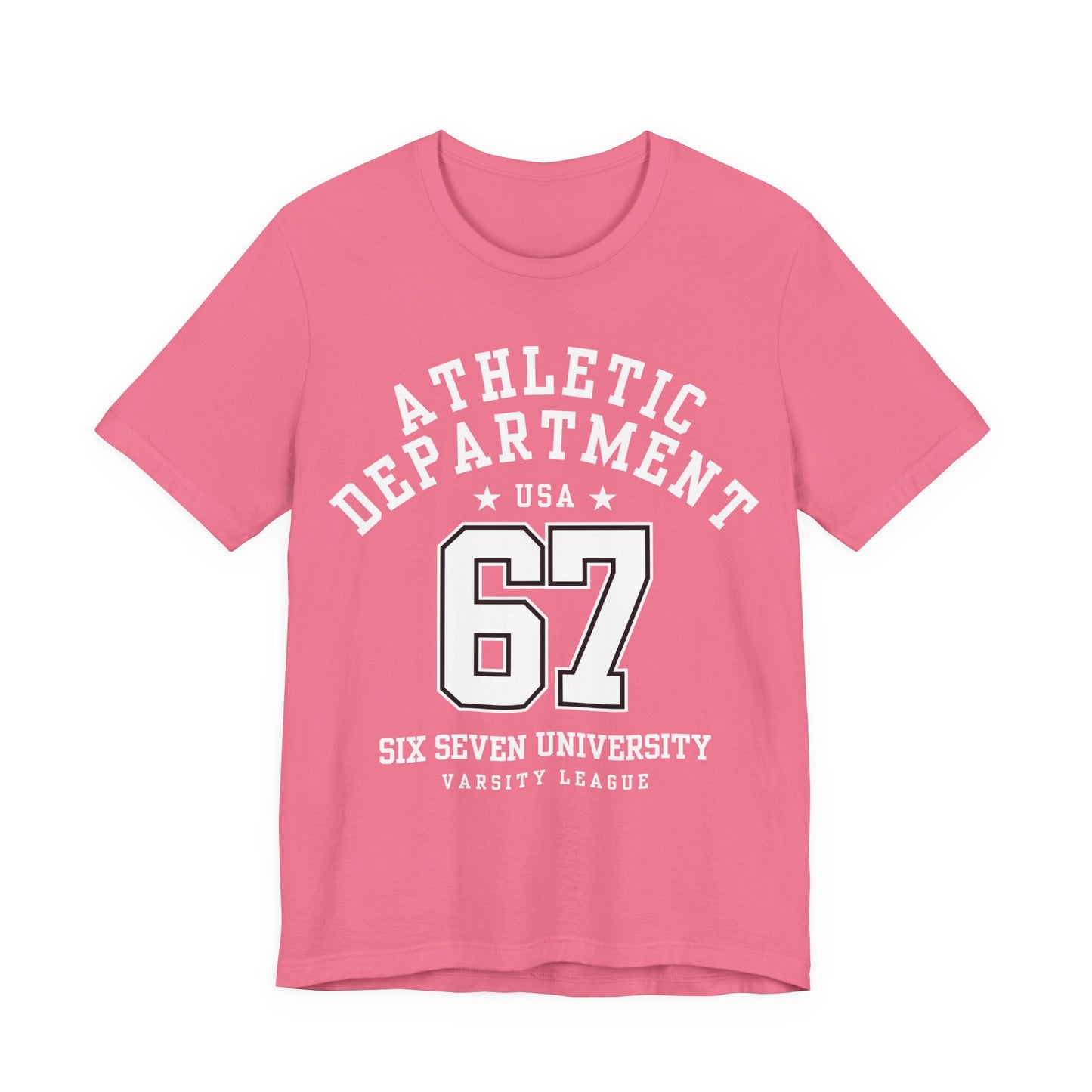 Adult 67 Athletic Department Varsity University Jersey Style (Unisex T-Shirt)