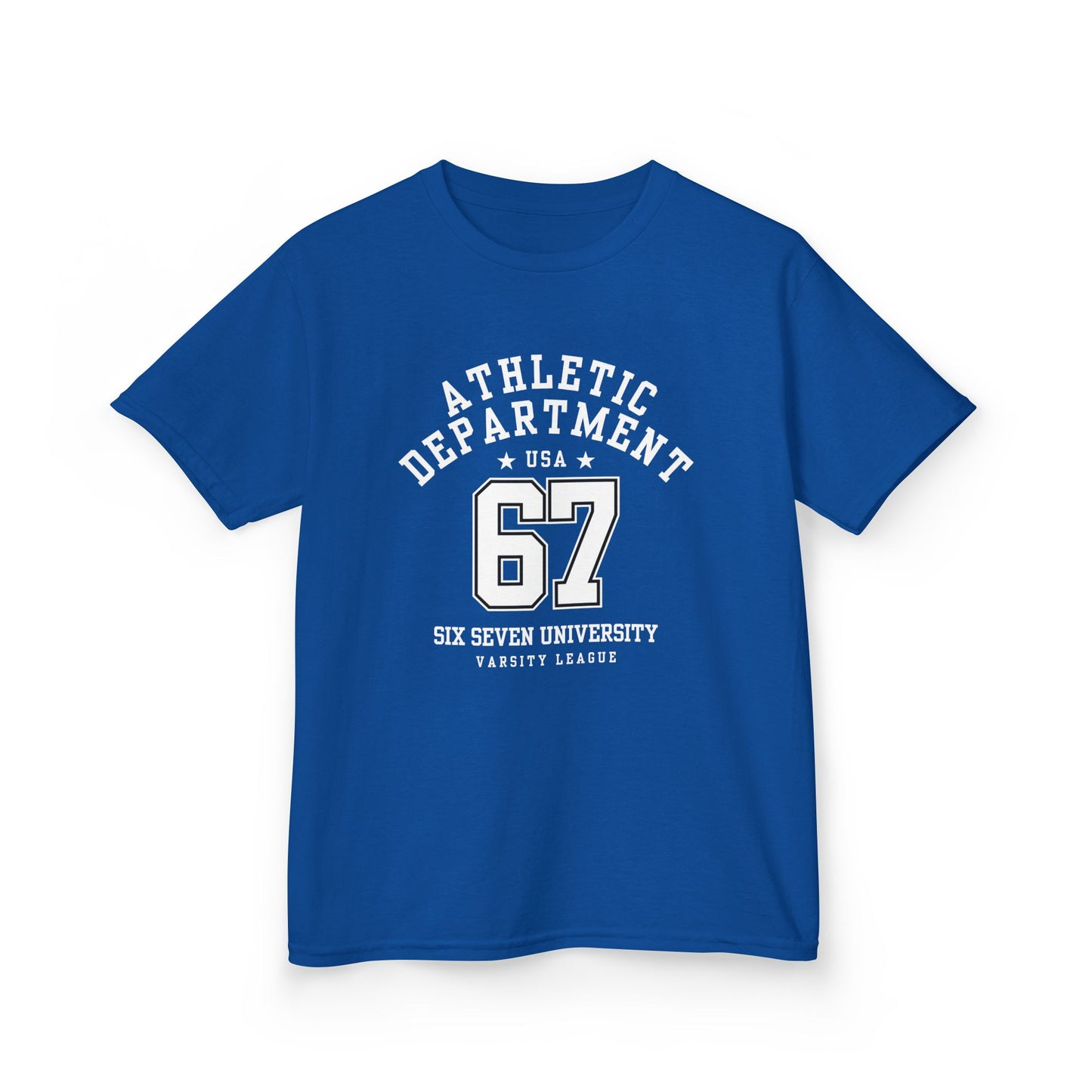 Kids Number 67 Tee — Youth Athletic Jersey-Style Shirt