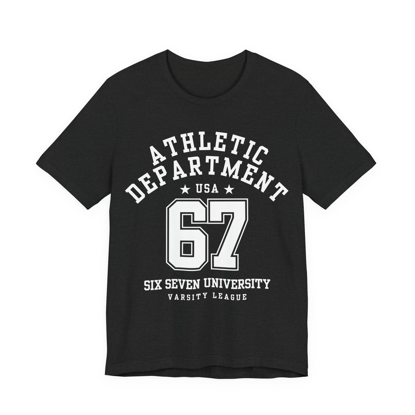 Adult 67 Athletic Department Varsity University Jersey Style (Unisex T-Shirt)