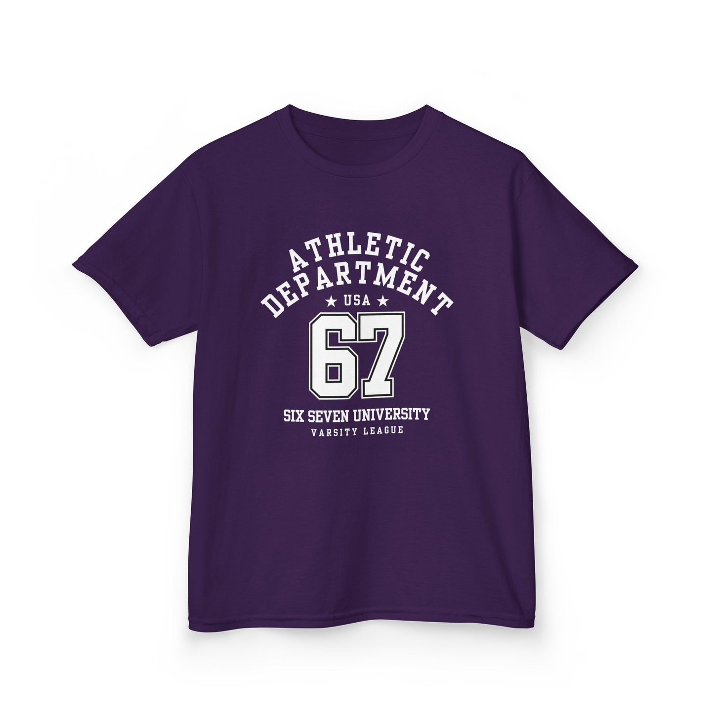 Kids Number 67 Tee — Youth Athletic Jersey-Style Shirt